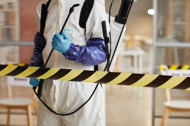 Professional Blood Cleanup technician working in Angwin, CA